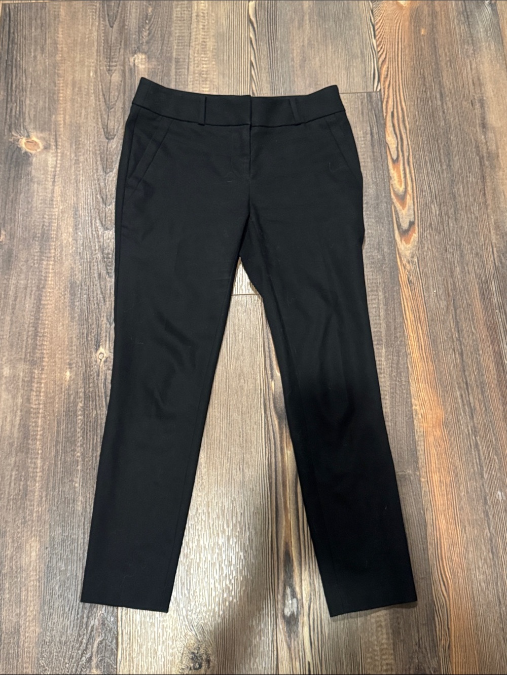 LOFT Black Straight Leg Ponte Pants